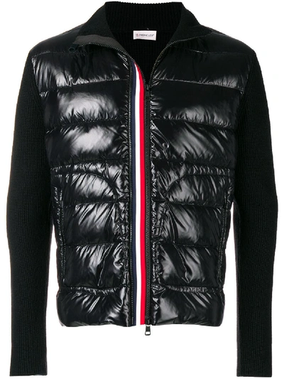 Shop Moncler Tricot Cardigan In Black