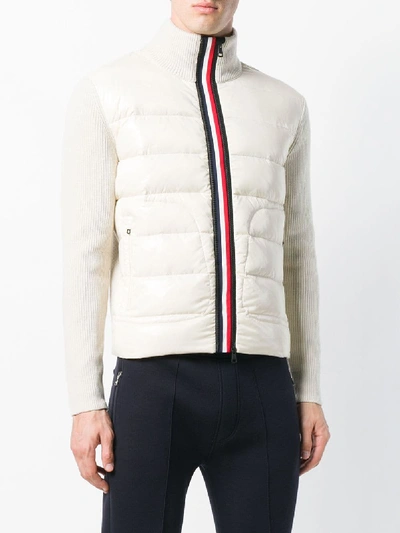 Shop Moncler Tricot Cardigan In White