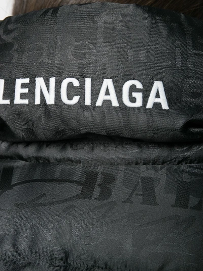 Shop Balenciaga Puffer Down Jacket In Black