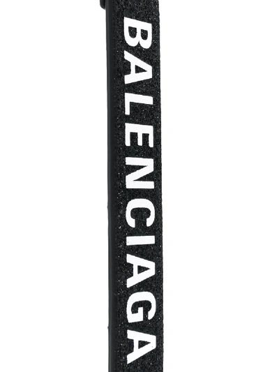 Shop Balenciaga Everyday Keyring In Black