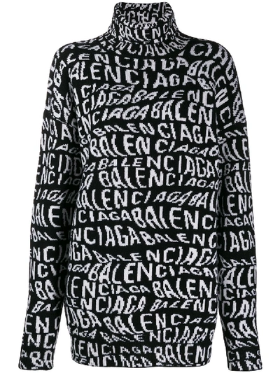 Shop Balenciaga Oversized Sweater With Logo