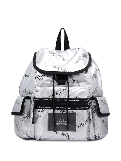 Shop Marc Jacobs The Ripstop Backpack In Silver