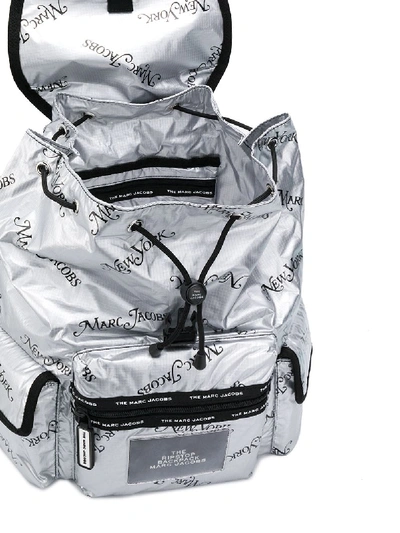 Shop Marc Jacobs The Ripstop Backpack In Silver