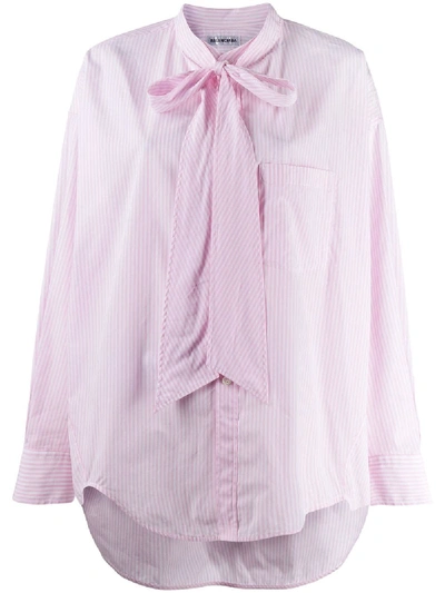 Shop Balenciaga New Swing Shirt In Pink