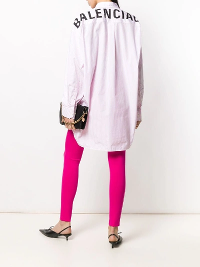 Shop Balenciaga New Swing Shirt In Pink
