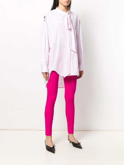 Shop Balenciaga New Swing Shirt In Pink