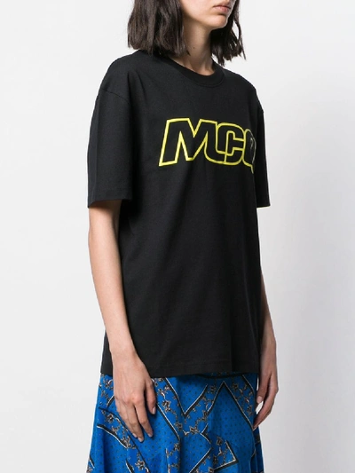 Shop Mcq By Alexander Mcqueen Logo Print Cotton T-shirt In Black