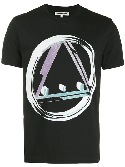 Shop Mcq By Alexander Mcqueen Print Cotton T-shirt In Black