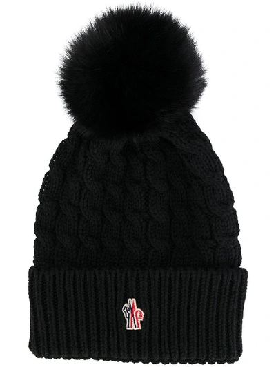 Shop Moncler Logo Printed Hat In Black