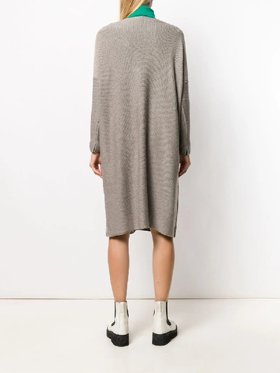 Shop Daniela Gregis Wool Dress In Beige