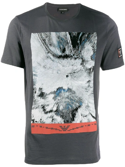 Shop Emporio Armani Cotton T-shirt In Grey