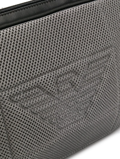 Shop Emporio Armani Logo Beltbag In Grey