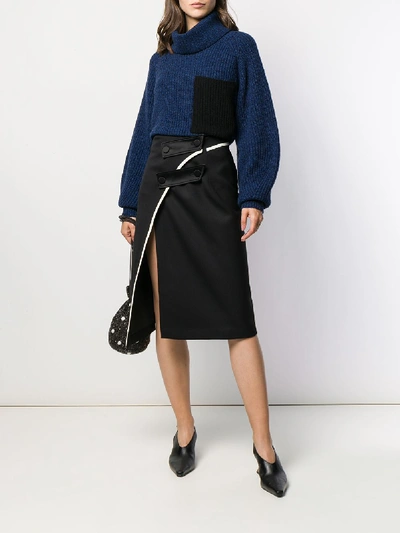 Shop Ssheena Blend Cotton Skirt In Black