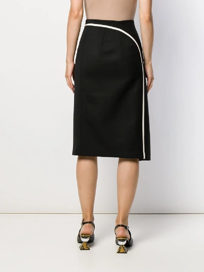 Shop Ssheena Blend Cotton Skirt In Black