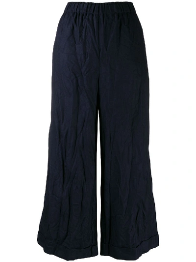 Shop Daniela Gregis Wool Trousers In Blue