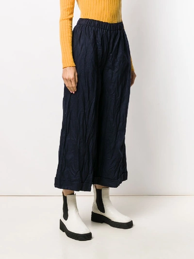 Shop Daniela Gregis Wool Trousers In Blue