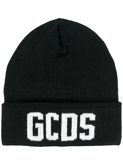 Shop Gcds Logo Beanie In Black