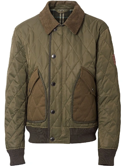 Shop Burberry Chilton Jacket In Green