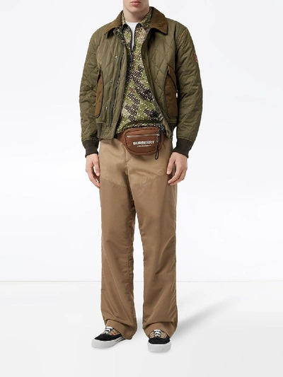 Shop Burberry Chilton Jacket In Green