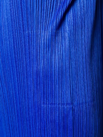 Shop Issey Miyake Coat In Blue