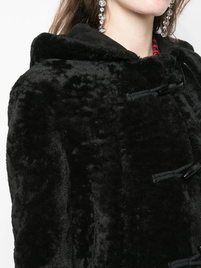 Shop Saint Laurent Long Coat In Leather In Black