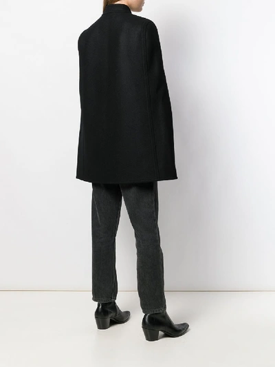 Shop Saint Laurent Long Jacket In Virgin Wool In Black