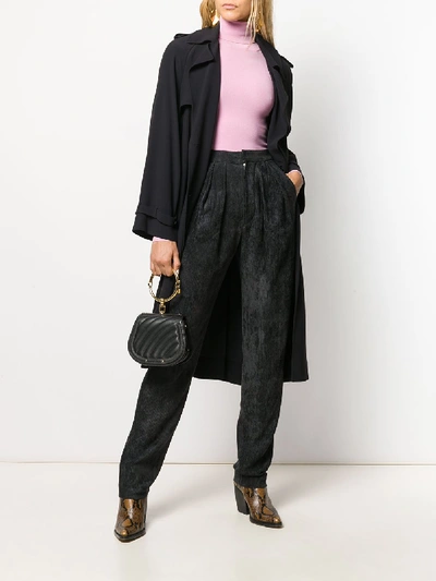 Shop Isabel Marant Fany Velvet Trousers In Black