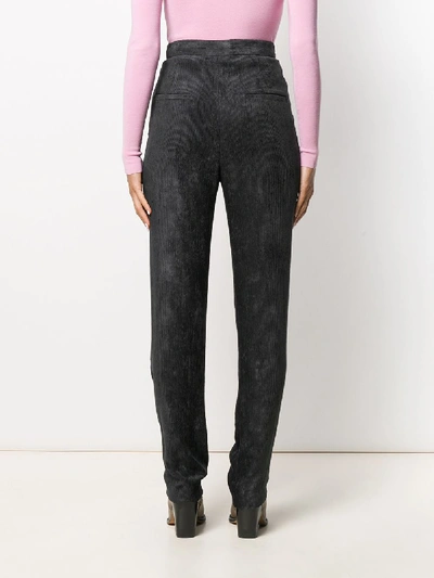 Shop Isabel Marant Fany Velvet Trousers In Black