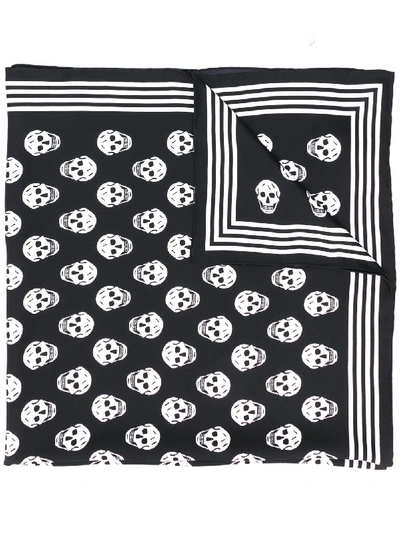 Shop Alexander Mcqueen Skull Biker Foulard In Black