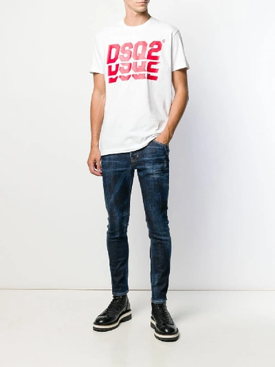 Shop Dsquared2 Logo T-shirt In White