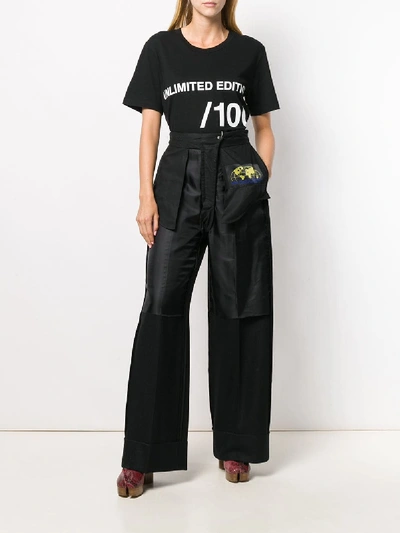 Shop Mm6 Maison Margiela T-shirt In Black