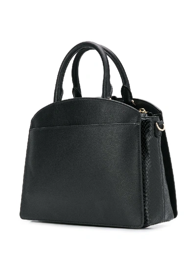 Shop Dkny Clara Leather Bag In Black