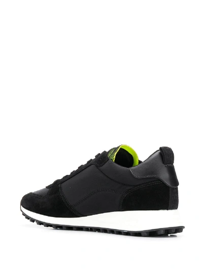 Shop Dsquared2 Laced Nylon Sneaker In Black