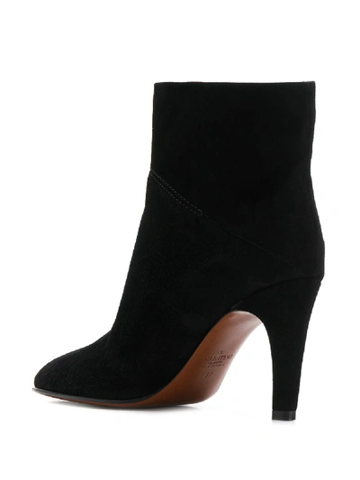 Shop Valentino Leather Bootie In Black