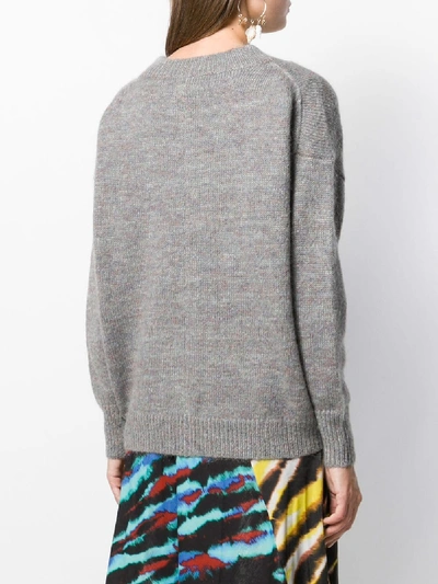 Shop Isabel Marant Étoile Mander Crewneck Sweater In Grey