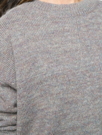 Shop Isabel Marant Étoile Mander Crewneck Sweater In Grey