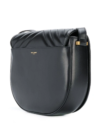Shop Saint Laurent Joan Leather Shoulder Bag In Black