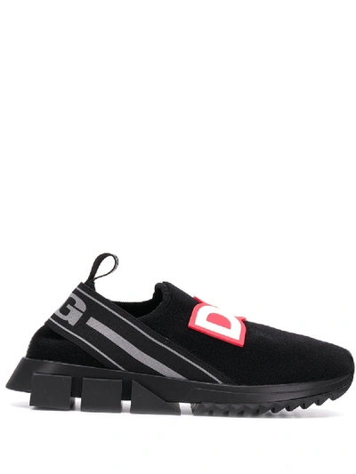 Shop Dolce & Gabbana Sorrento Running Trainers In Black