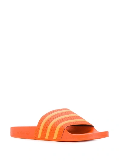 Shop Adidas Originals Adilette Mule In Orange