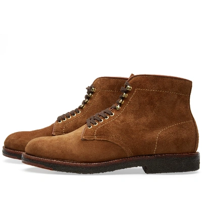 Shop Alden Shoe Company Alden Munson Boot In Brown