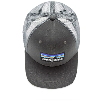 Shop Patagonia P-6 Logo Trucker Cap In Grey
