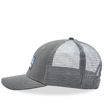 Shop Patagonia P-6 Logo Trucker Cap In Grey