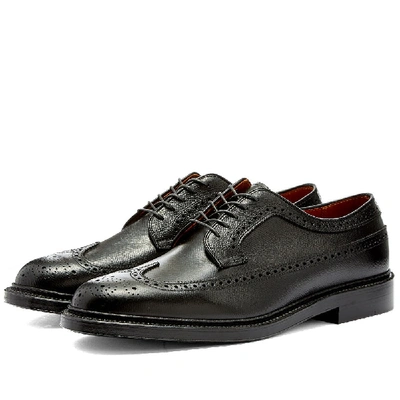 Shop Alden Shoe Company Alden Long Wing Blucher In Black