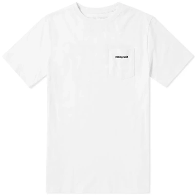 Shop Patagonia P-6 Logo Pocket Responsibili-tee In White