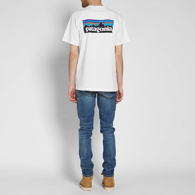 Shop Patagonia P-6 Logo Pocket Responsibili-tee In White