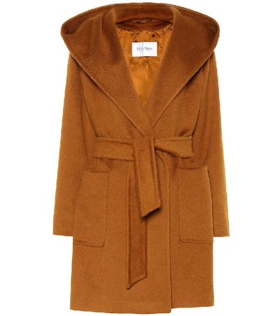 Shop Max Mara Rialto Camel Hair Coat In Beige