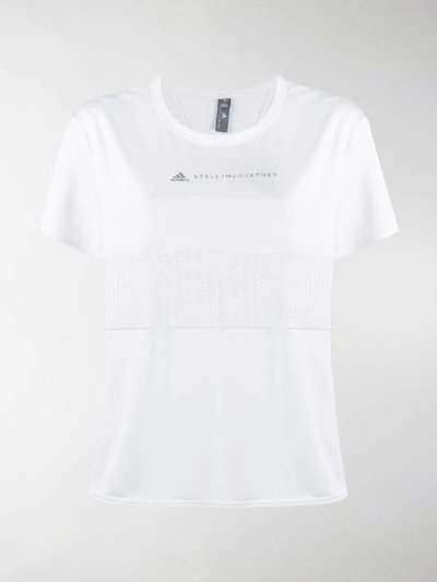 Shop Adidas By Stella Mccartney Logo Print T-shirt In White