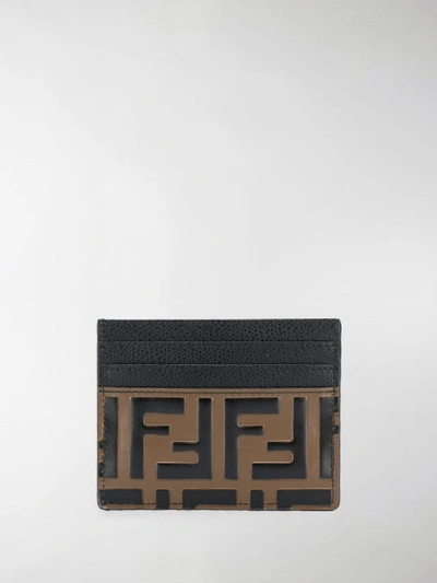 Shop Fendi - Woman - Card Case Ff In Black