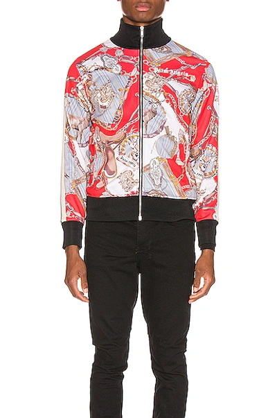 Shop Palm Angels Hot Bridle Track Jacket In Neutral,paisley,red In Multi