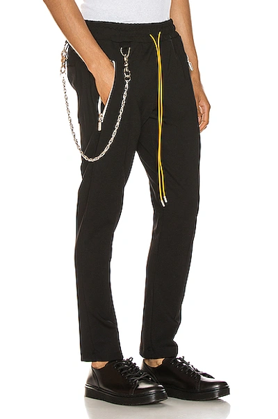 Shop Rhude Traxedo W/ Chain Trouser In Black